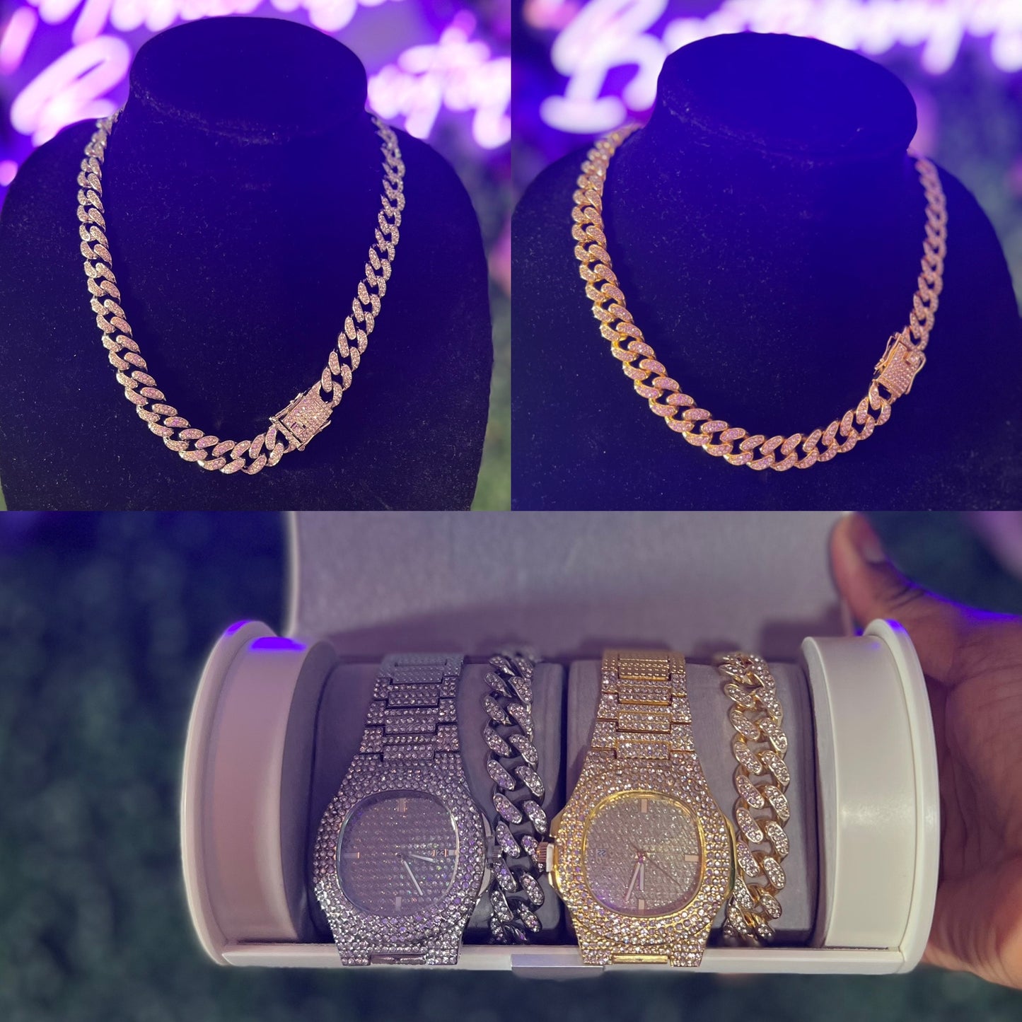 Cuban Link 3pcs Jewelry