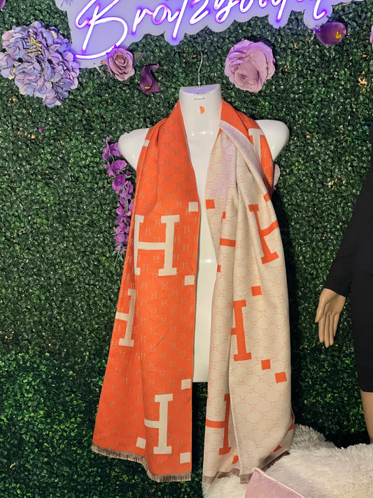 Fancy reversible scarf