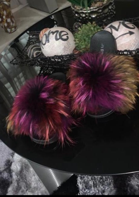 " Purple Graffiti Slider " FUR