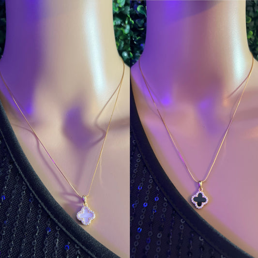 Reversible Leaf Necklace