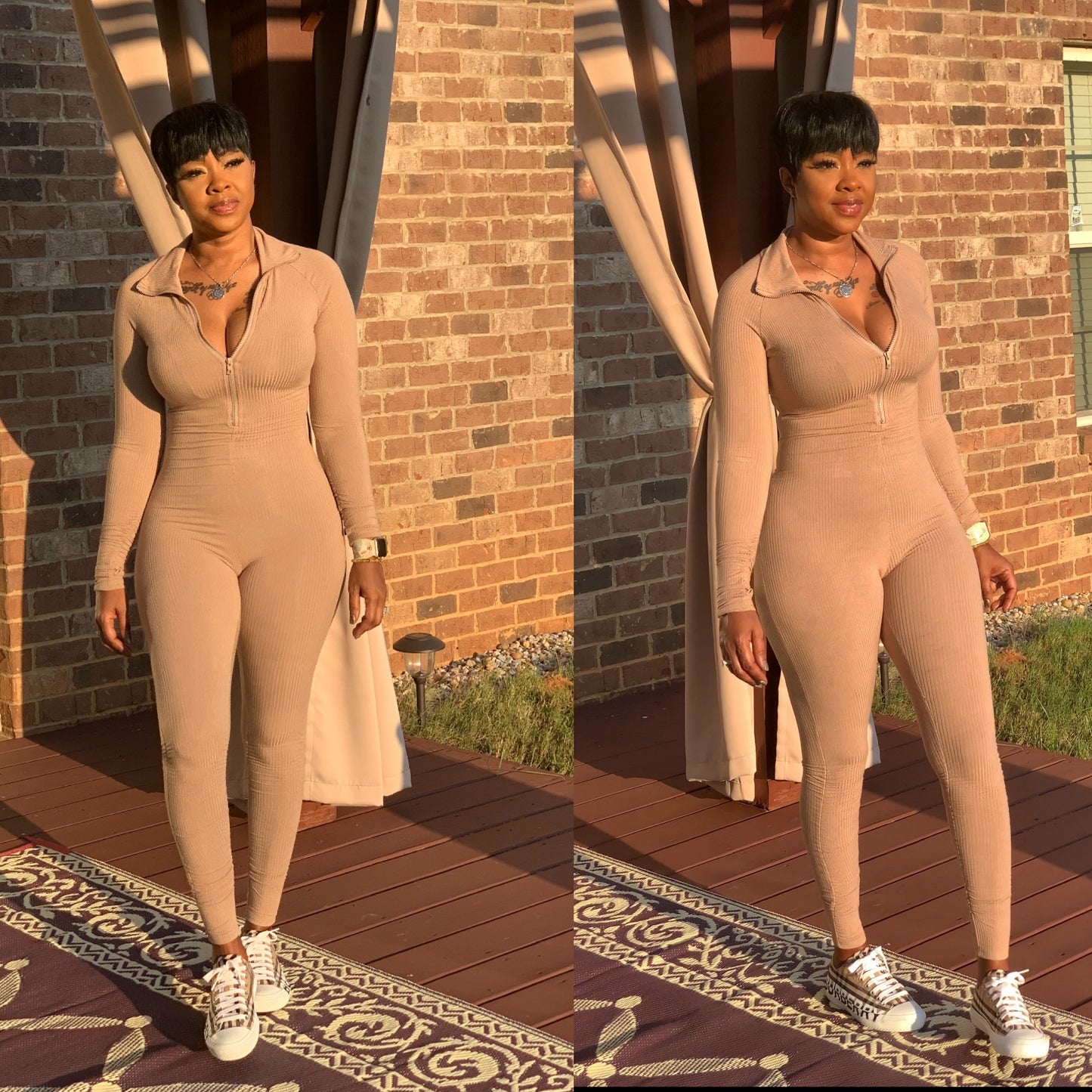 Rica’s Jumpsuit ( Brown )